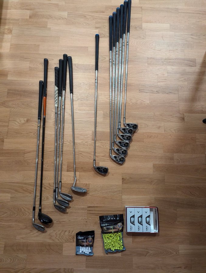 Golfset med väska