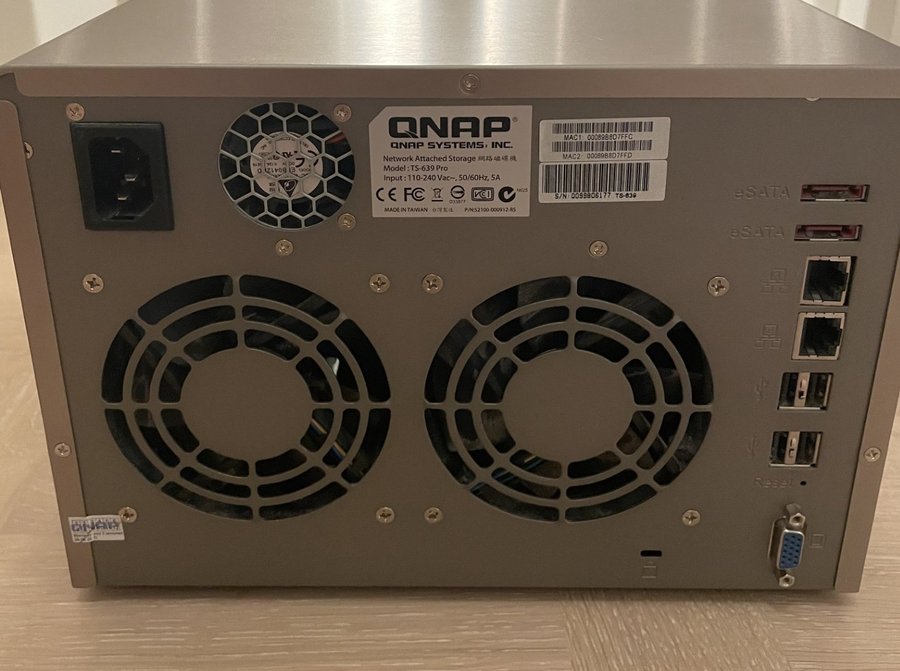 QNAP TS-639 Pro NAS server *1Kr*