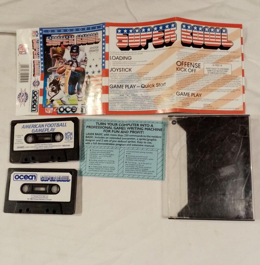 Super Bowl (Ocean Software) >TESTAD< - Commodore 64/C64 Spel