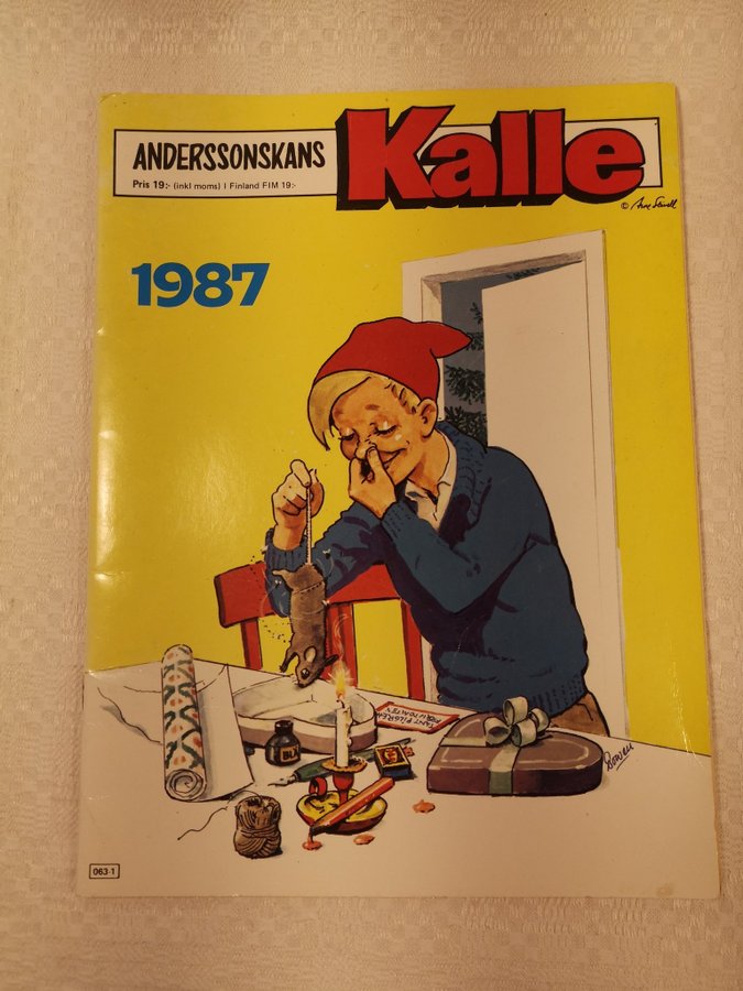 Retro jultidning "Anderssonskans Kalle" från år 1987. Mycket fint bruksskick.