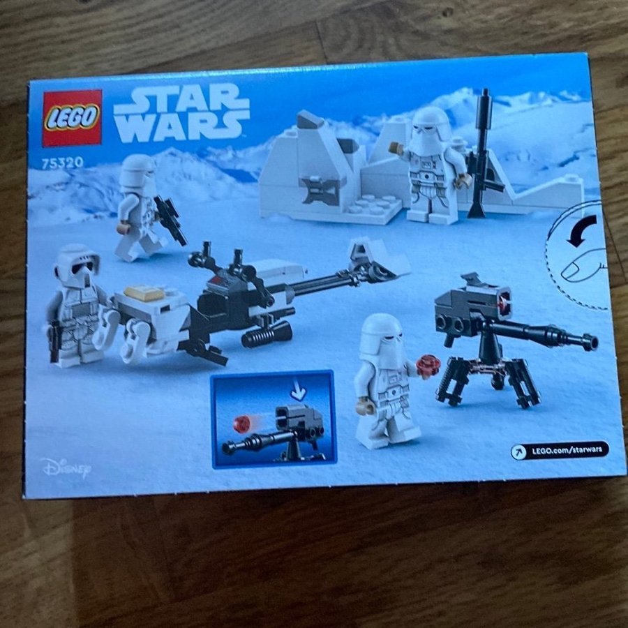 Lego Star Wars 75320 Snowtrooper Battle Pack. Oöppnad