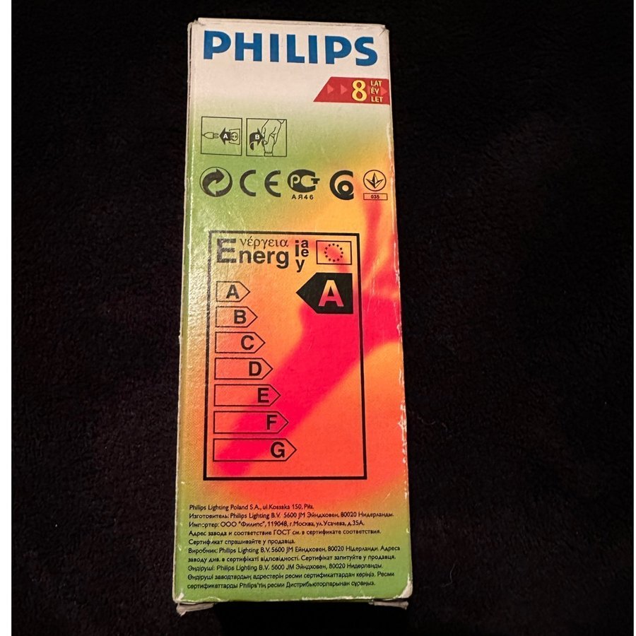 Philips dimbar lampa, 13 W = 60 W ljus