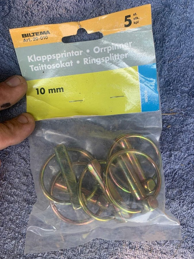 Biltema Klappsprintar 10 mm artnr 20-010