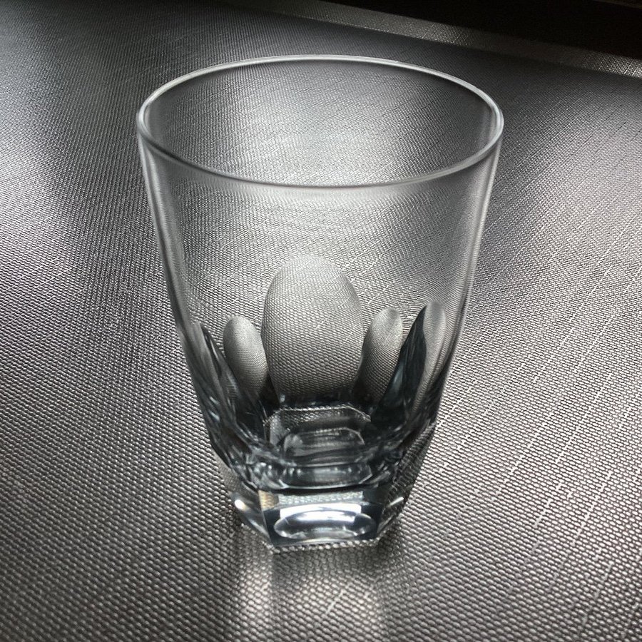 Fem Olivslipade Selterglas i Kristall