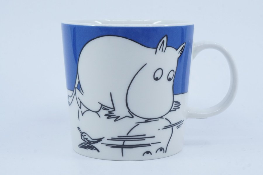 Muminmugg Mumintrollet på is / Moomin Mug Moomintroll on Ice [A]