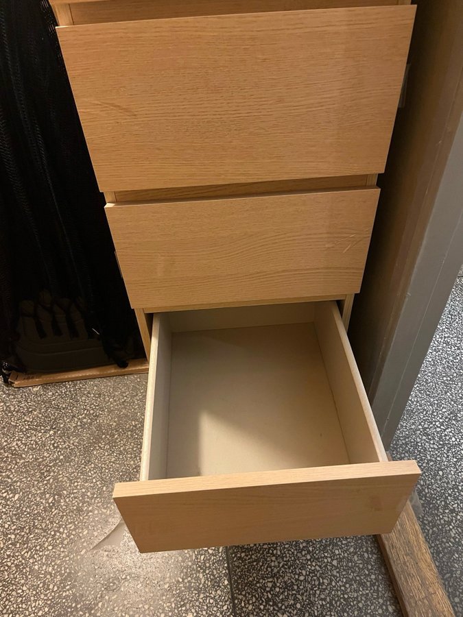 Byrå, IKEA, MALM, 6 lådor + spegel