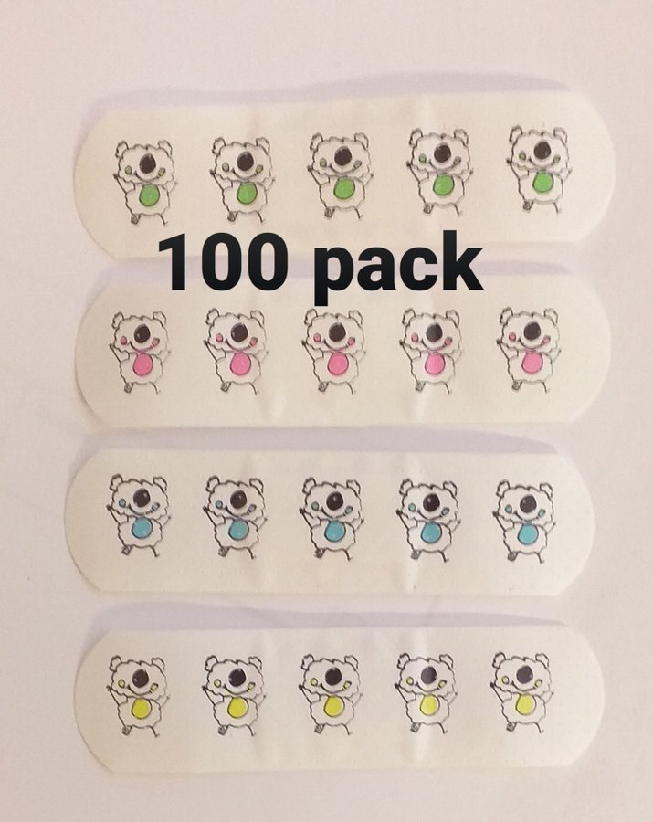 *NYA - 400-pack med plåster - Barn motiv - Olika färger - Populära  Prisvärda