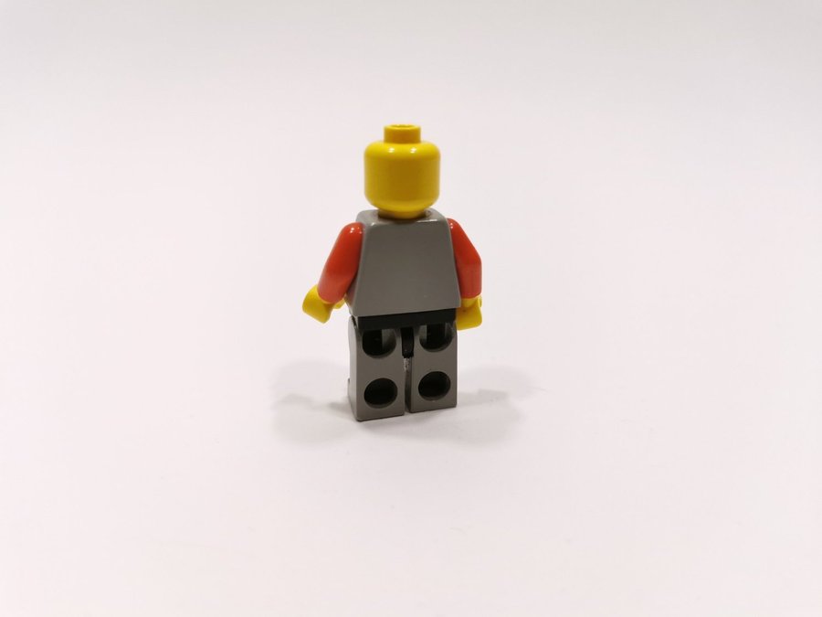 Lego - figur - minifigur - castle - soldat - riddare - brynja - grå