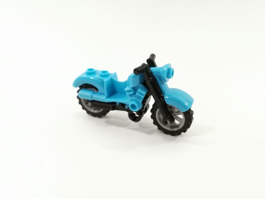 Lego - fordon - motorcykel - part 85983c01 - medium azure