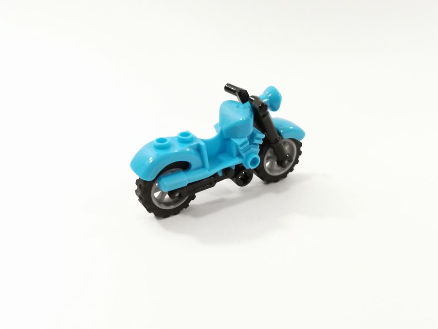 Lego - fordon - motorcykel - part 85983c01 - medium azure