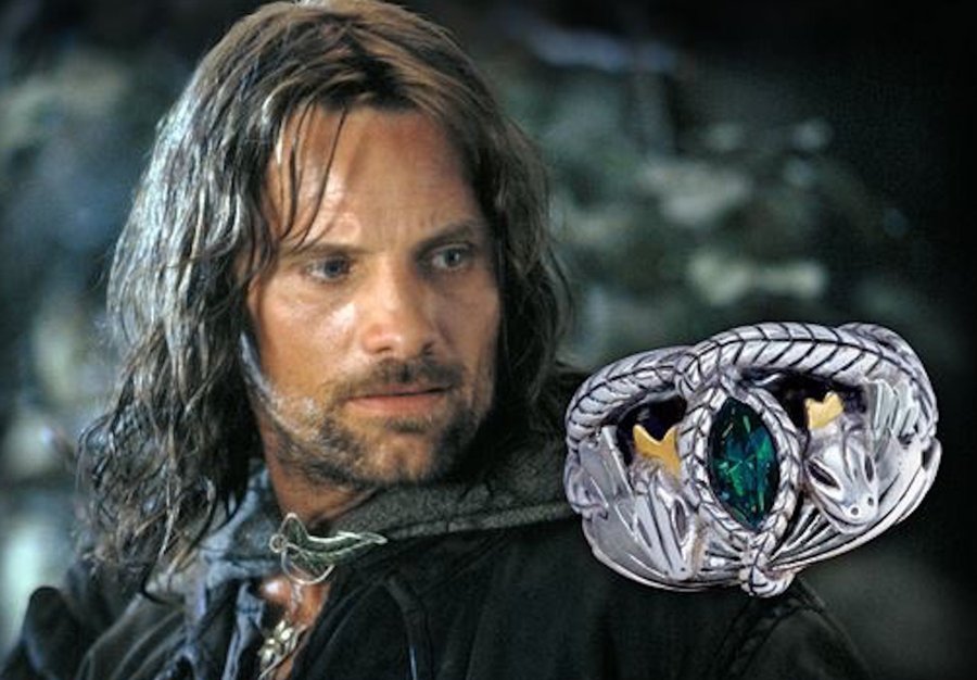 Ring Aragorn Sagan om ringen Frodo LOTR Barahirs ring Lord of the Rings