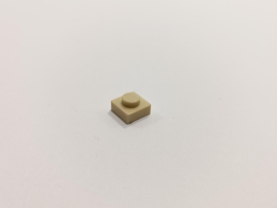 Lego - plate - 1x1 - part 3024 - ljusbiege (tan)