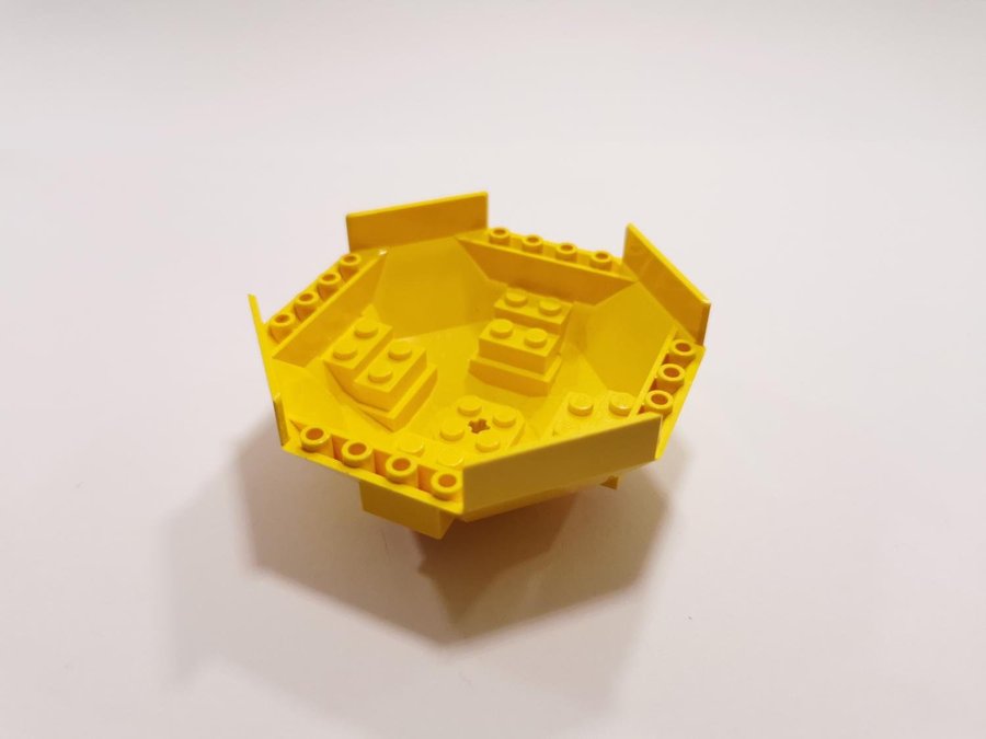 Lego - cockpit - octagon - 10x10 - part 2618 - gul