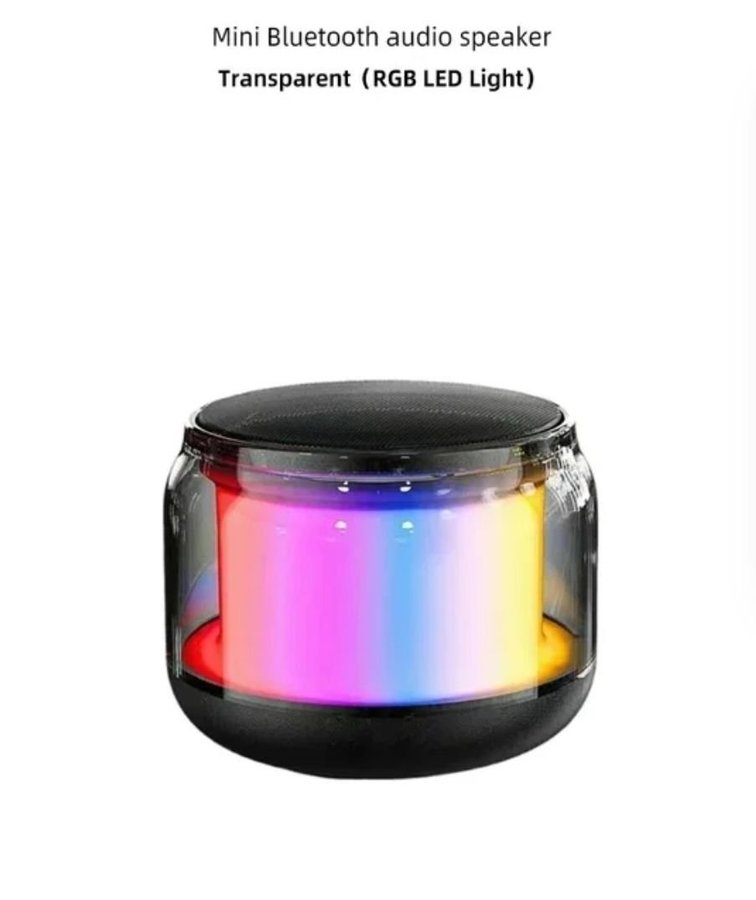 Mini Bluetooth-högtalare med RGB-LED-lampa