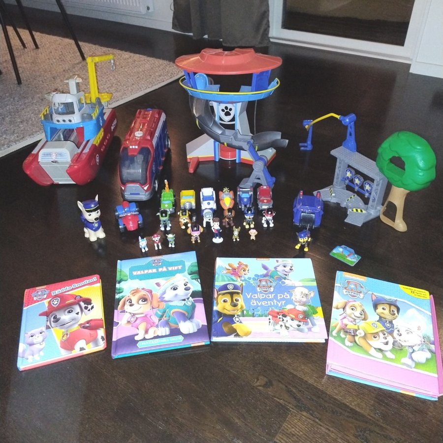 STORT PAKET Paw patrol leksaker