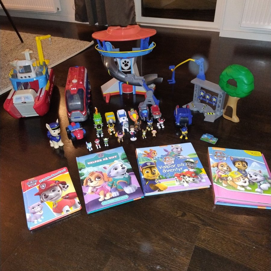 STORT PAKET Paw patrol leksaker