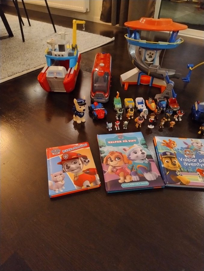 STORT PAKET Paw patrol leksaker