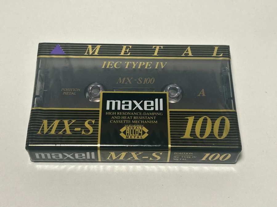 3 st Maxell MX-S 100 Metal Kassetter