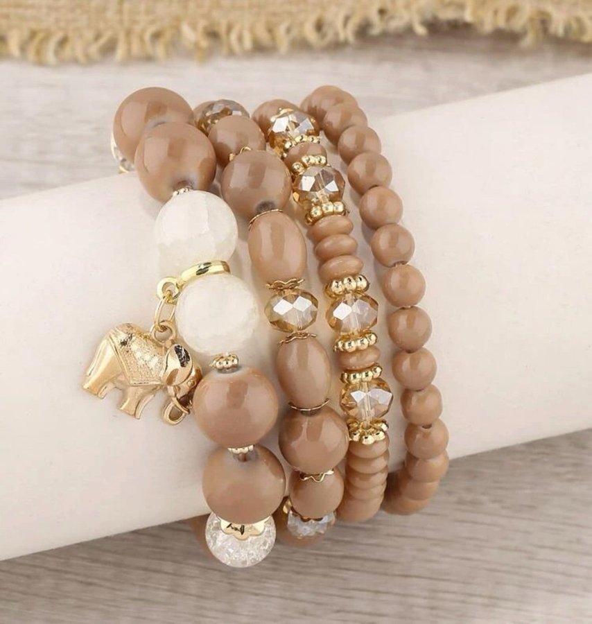 Armband - Elefant - Brun