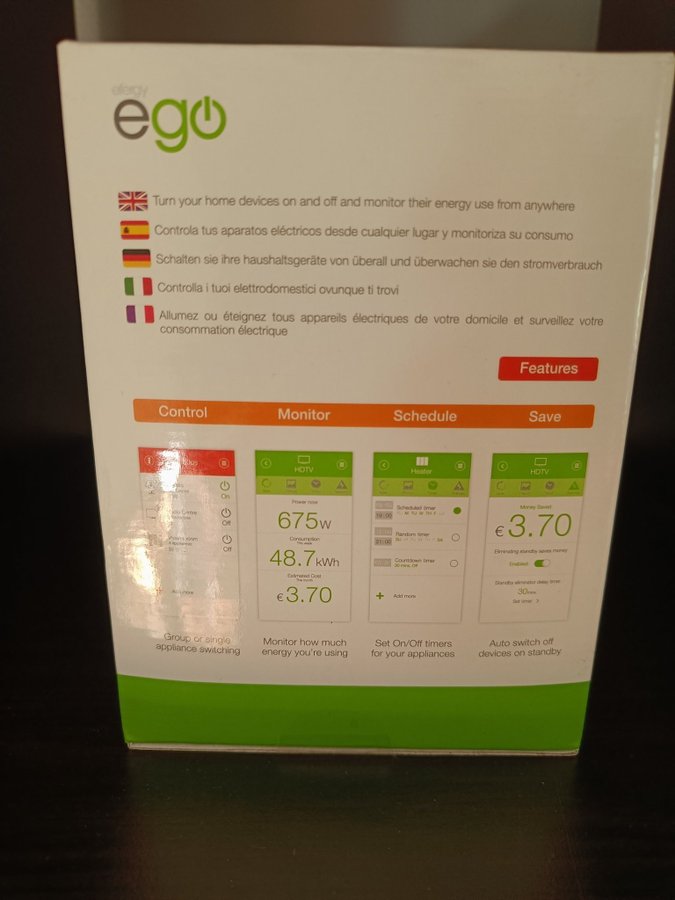 Efergy Ego Wi-Fi Connected Smart Socket