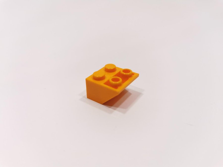 Lego - sned - slope - inverted - 2x2 - part 3660 - orange