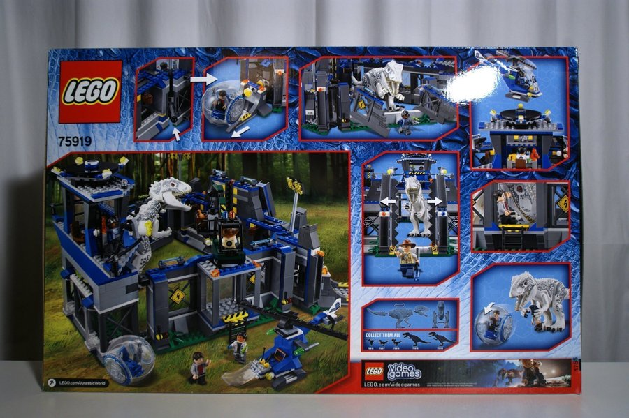 LEGO 75919 Jurassic World Indominus Rex Breakout Oöppnad