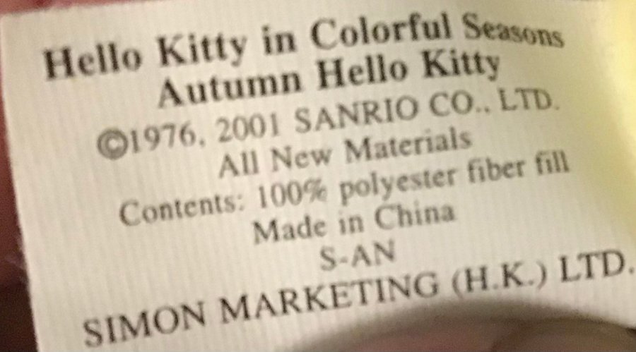 Hello Kitty Plyschleksak Gosedjur