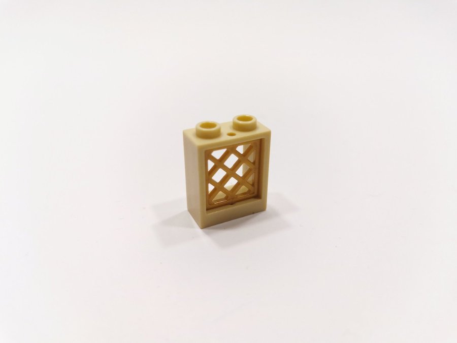 Lego - insats till fönster - galler - part 38320 - pearl gold