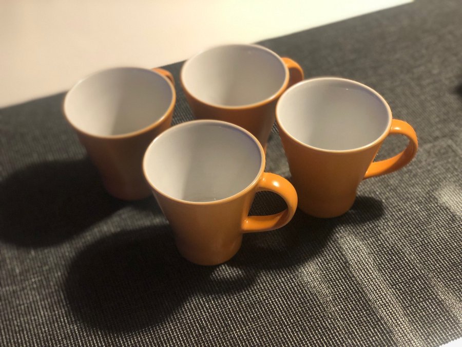 Unika Oranga Kaffe Te Muggar Koppar Från IKEA