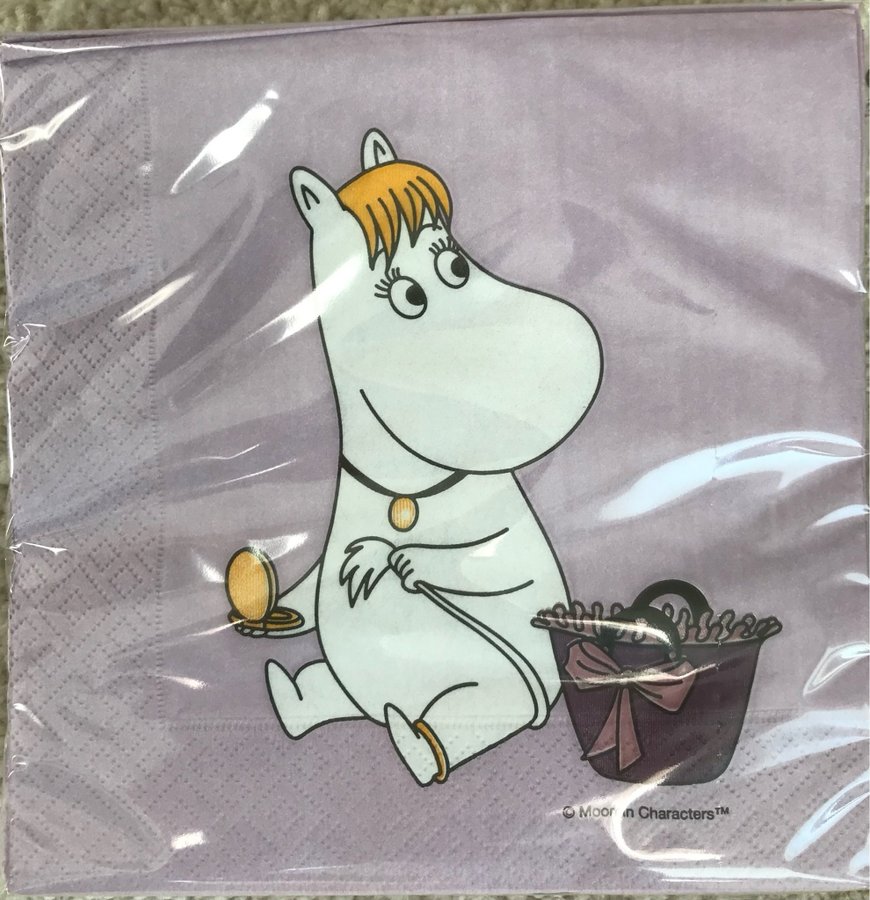 Snorkfröken Niiskuneiti servetter Mumin Moomin