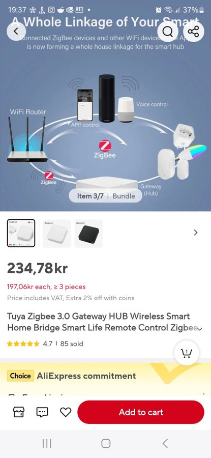 Paket för smarta hem Belysning mm Tuya Zigbee 30 Smart Home System