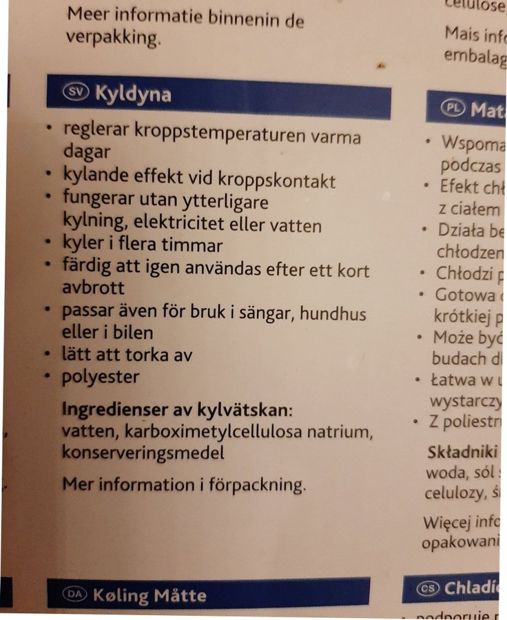 Kyldyna för hundar