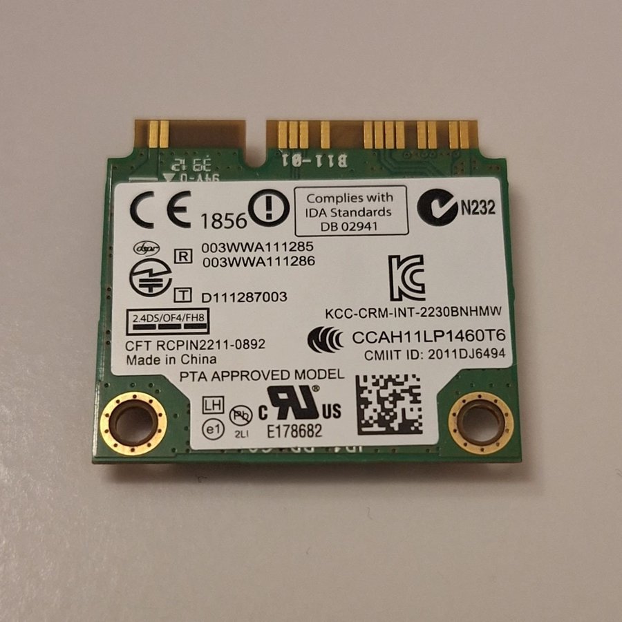 Intel Centrino Wireless-N 2230BNHMW