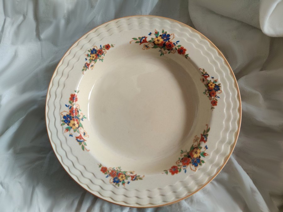 Vintage, ovanlig servis, Adams Royal Ivory Titian ware, 100+ år gammal!