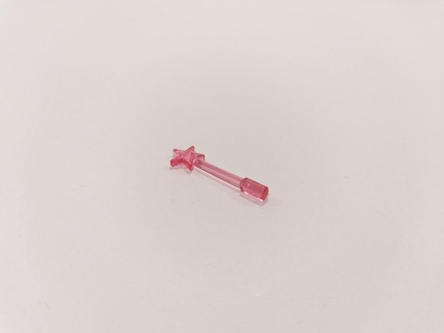 Lego - tillbehör - trollspö - part 6124 - rosa (trans light pink)