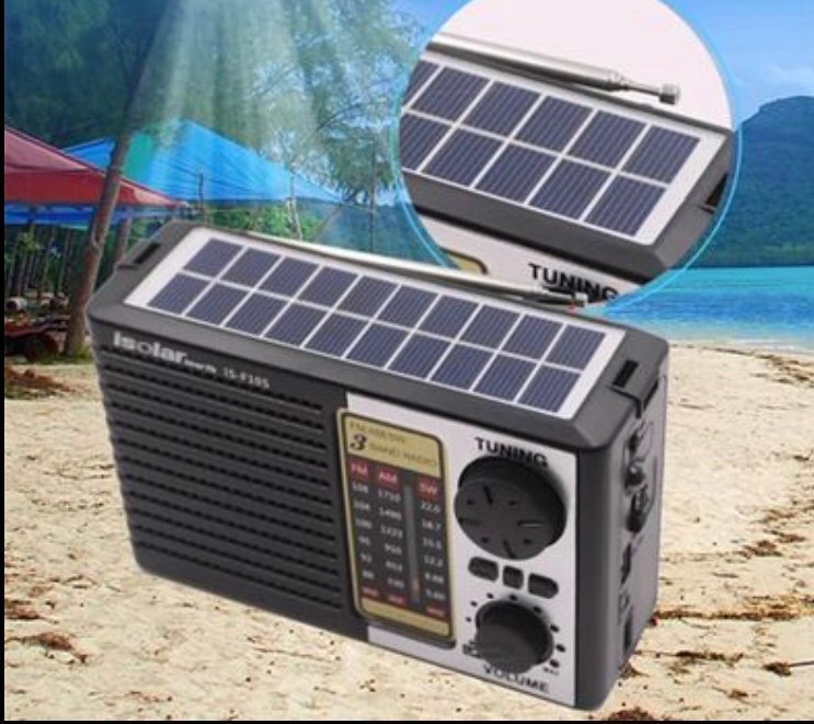 Bärbar Solar radio