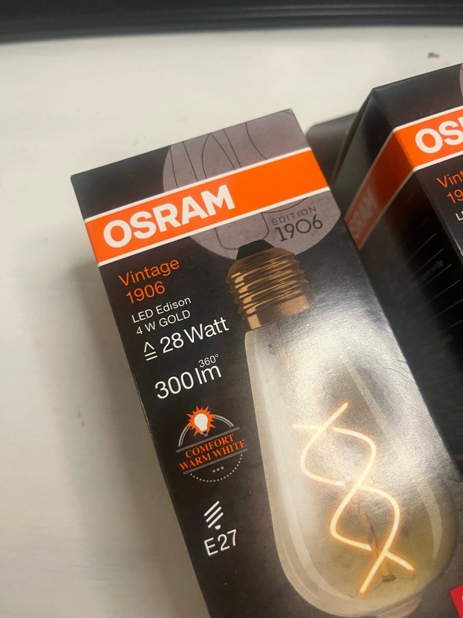 OSRAM Vintage 1906 LED Edison 4W 28 Watt E27