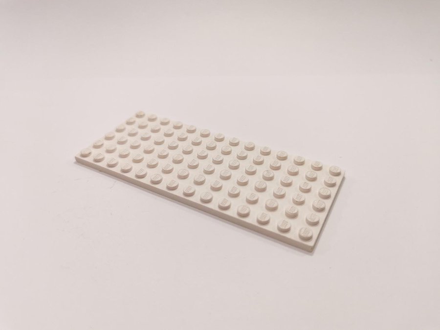 Lego - platta - plate - 6x14 - part 3456 - vit