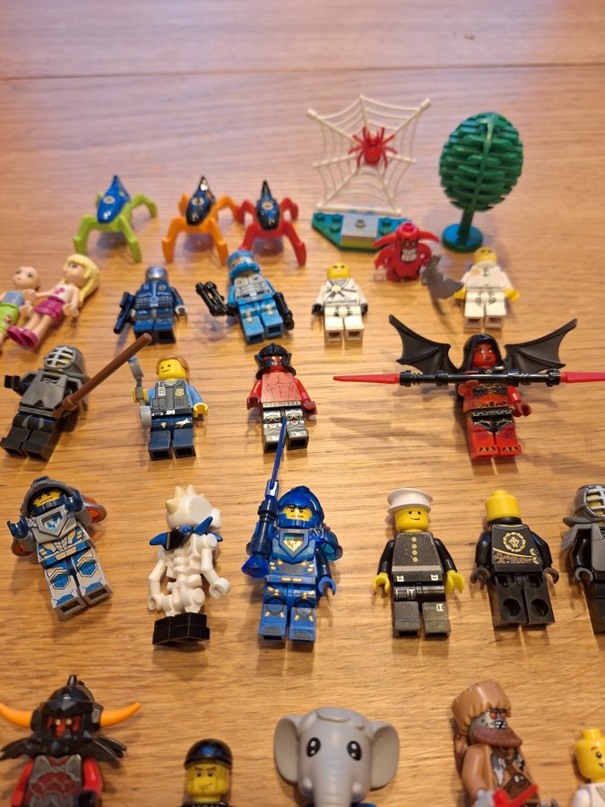 Lego minifigurer, med tillbehör