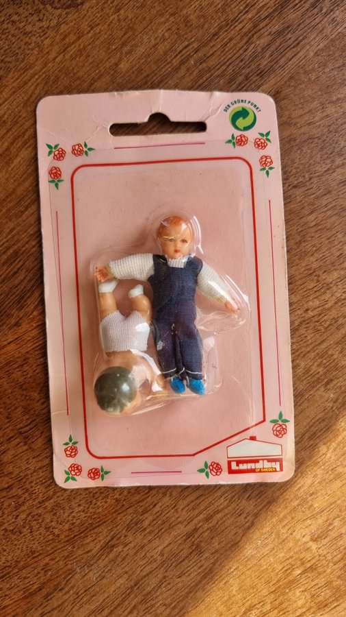 90-tals vintage bebis baby barn Lundby dockhus - Ny i förpackning