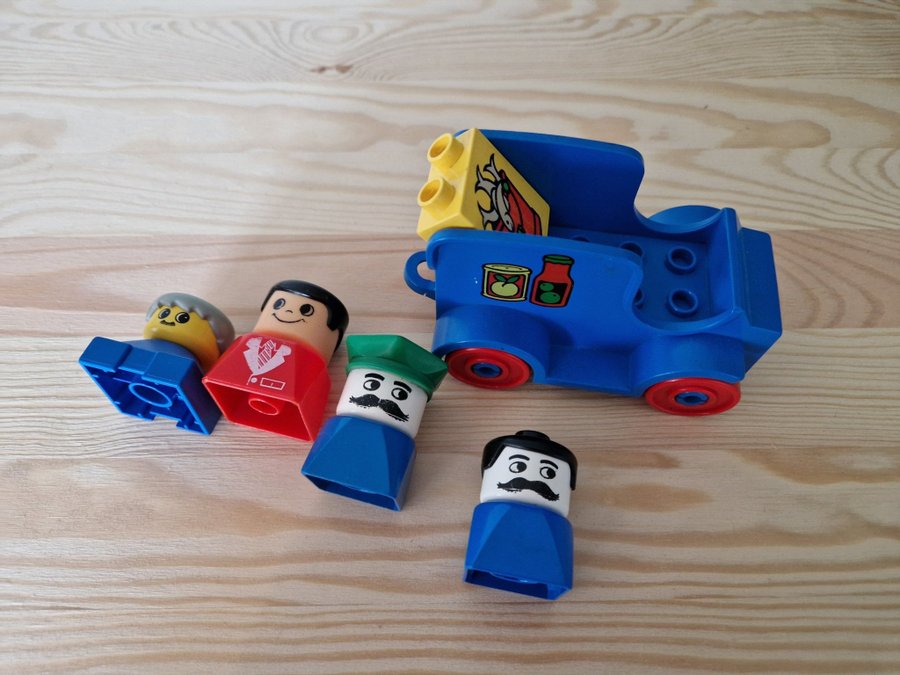 Vintage Lego Duplo Lastbil med figurer