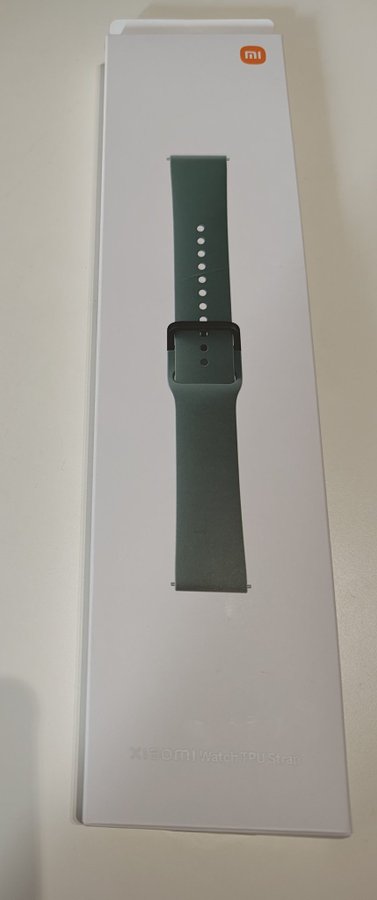 Xiaomi Mi Watch TPU Strap. Grönt klockarmband i silikonliknande material. 22 mm