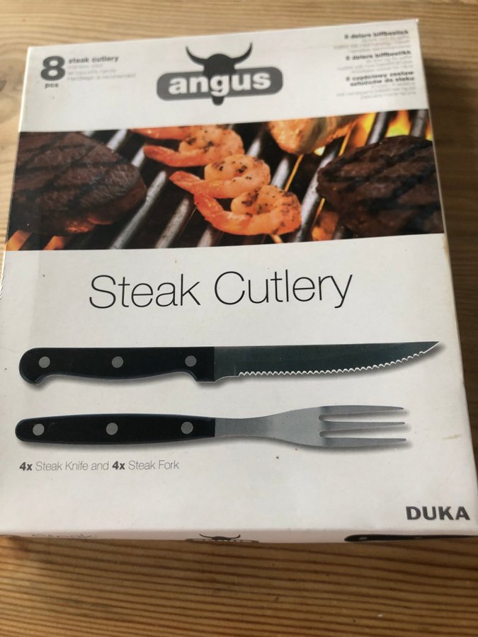 Steakbestick 8 delar angus DUKA