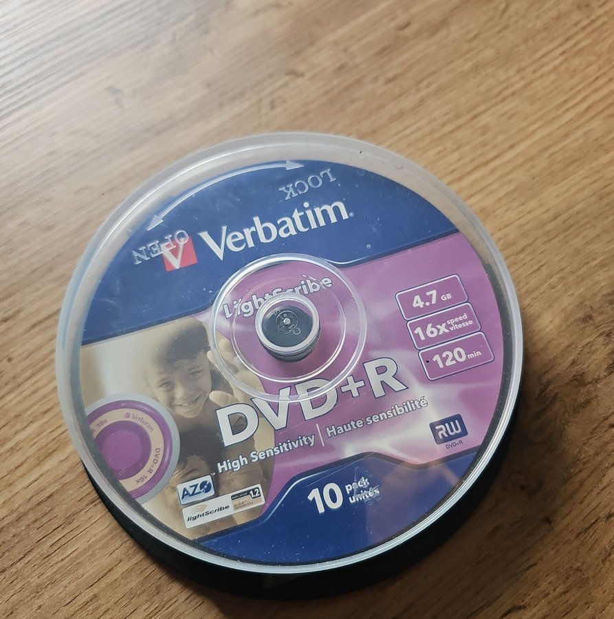 Verbatim DVD+R skivor 47 GB 16x