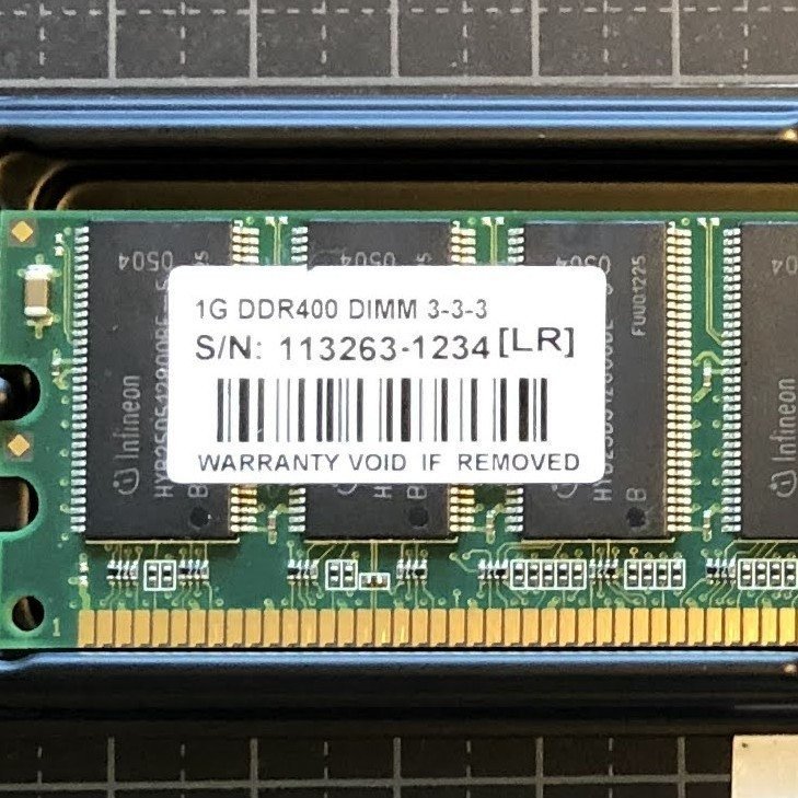 RAM 1G DDR400 DIMM 3-3-3