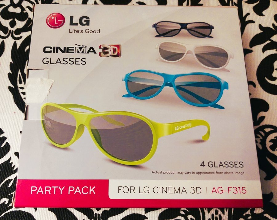 LG Cinema 3D 4-pack glasögon - Partypack AG-F315