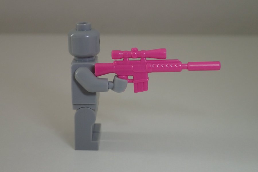 BrickArms prickskyttegevär (rosa)