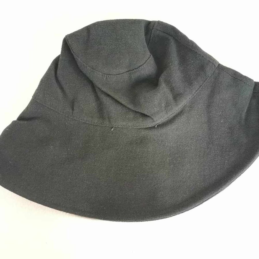 Wide Brim Cotton Bucket Hat for Women, Black Sun Hat, Summer Hat, Beach Hat