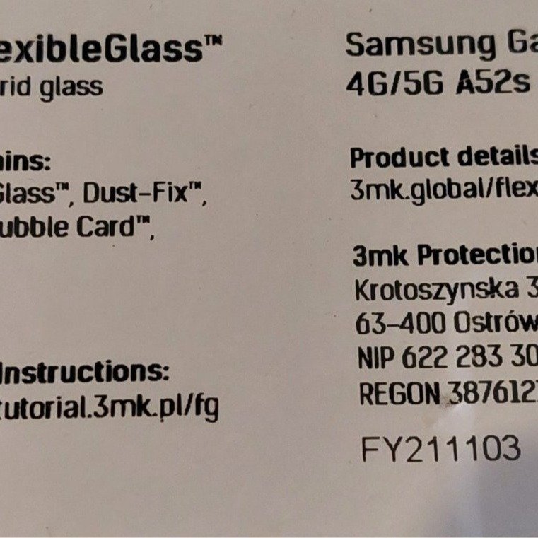 3mk FlexibleGlass™ skärmskydd för Samsung Galaxy A52 4G/5G A52s 5G