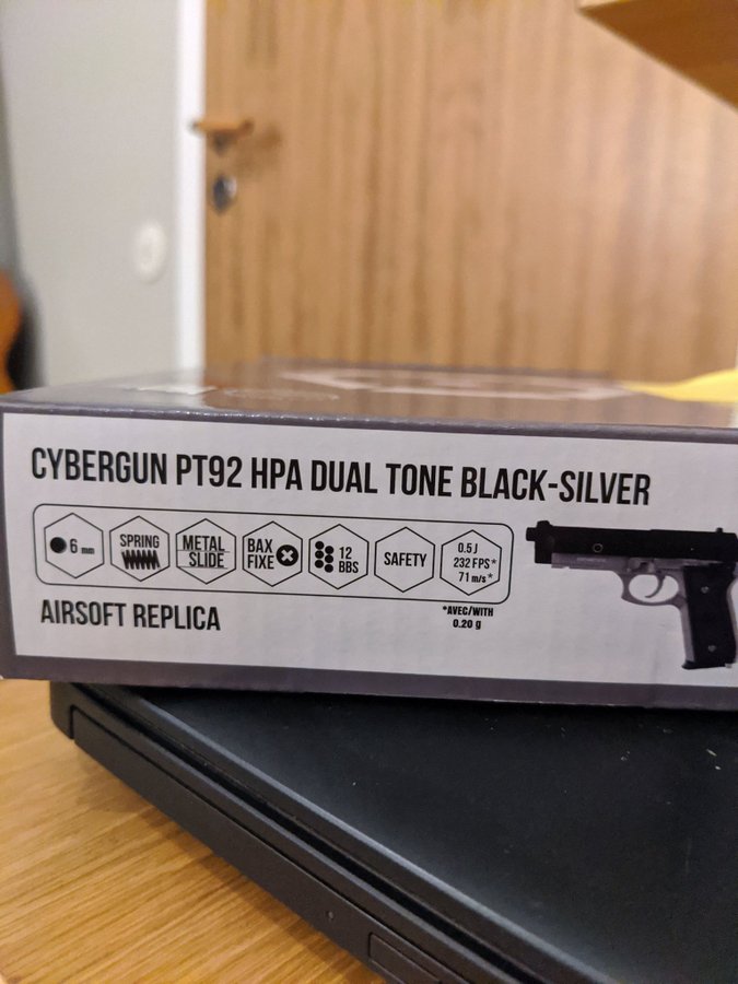 PT92 HPA, dual tone Black/Silver